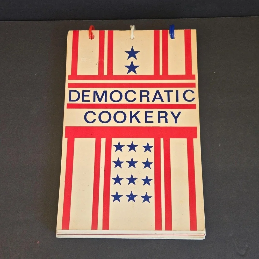 Vintage 1971 Democratic Cookery Cookbook‎ King County WA Kennedy Johnson